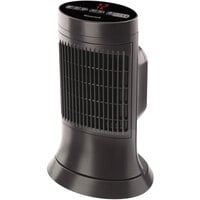 Honeywell HCE311V 10 inch x 7 5/8 inch x 14 inch Black Digital Mini Tower Ceramic Heater - 1500W