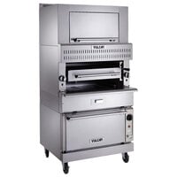 Vulcan VIR1F Liquid Propane Upright Infrared Broiler with Finishing Oven - 100,000 BTU