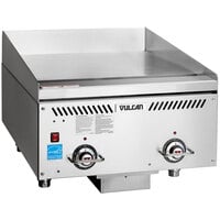 Vulcan VCCG24-AS Natural Gas 24" Griddle with Atmospheric Burners and Steel Plate - 60,000 BTU