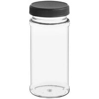53/485 8.5 oz. Round Plastic Spice Container with Flat Lid