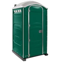PolyJohn PJG3-1003 GAP Compliant Evergreen Portable Restroom with Sink, Soap, and Towel Dispenser