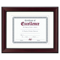 DAX N3246S1T 11 inch x 14 inch Rosewood Document Frame with Matte