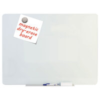 MasterVision GL080101 48" x 36" Opaque Magnetic Glass Dry Erase Board