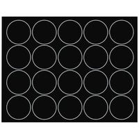 MasterVision BVCFM1605 3/4 inch Black Interchangeable Circle Magnets - 20/Pack