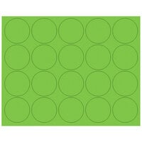 MasterVision BVCFM1602 3/4 inch Green Interchangeable Circle Magnets - 20/Pack
