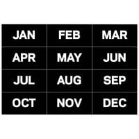 MasterVision BVCFM1108 Months of the Year (Jan-Dec) Black Board Magnets