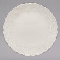 10 Strawberry Street VTNA-0004 Valentina 8 inch White New Bone China Plate - 24/Case