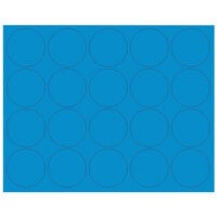 MasterVision BVCFM1601 3/4 inch Blue Interchangeable Circle Magnets - 20/Pack