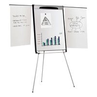 MasterVision EA23066720 Gold Ultra 29 inch x 41 inch Magnetic Dry Erase Tripod Style Telescoping Easel with Black and Silver Frame