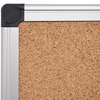 MasterVision CA271170 48 inch x 72 inch Natural Cork Board with Aluminum Frame