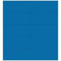 MasterVision BVCFM2401 2 inch x 7/8 inch Blue Dry Erase Magnetic Tape Strips - 25/Pack