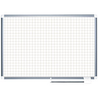 MasterVision BVCMA2747830 48 inch x 72 inch White Grid Dry Erase Planning Board - 1 inch x 1 inch Grid