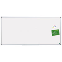 MasterVision BVCMA2107790 48 inch x 96 inch White Magnetic Dry Erase Board with Silver Aluminum Frame