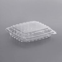 Dart B24DE ClearPac 24 oz. Black Rectangular Plastic Container - 252/Case -  Splyco