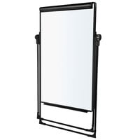 MasterVision EA14000583MV Silver Easy Clean 28 inch x 37 inch Dry Erase Fold-To-Table Easel with Black Frame