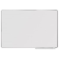 MasterVision BVCMA2794830 48 inch x 72 inch White Ruled Dry Erase Planning Board