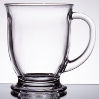 Sample - Acopa 16 oz. Customizable Clear Glass Cafe Mug