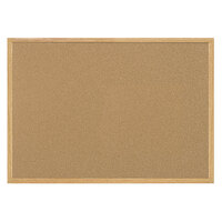 MasterVision SB0720001233 36 inch x 48 inch Cork Board with Wood Frame