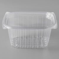 Eco Products EP-RC16 16 oz. PLA Plastic Compostable Rectangular Deli Container and Lid - 300/Case