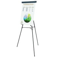 MasterVision FLX05101MV 38" to 69" Black Metal Telescoping Tripod Display Easel