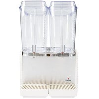 Crathco D25-4 Classic Bubbler Series Double 5 Gallon Bowl High Impact Plastic Refrigerated Beverage Dispenser