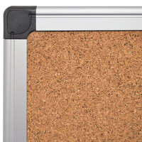 MasterVision CA051170 36 inch x 48 inch Cork Board with Aluminum Frame and Black Corners
