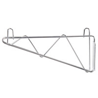 Advance Tabco SB-18 18 inch Deep Single Wall Mounting Bracket for Chrome Wire Shelving - 2/Pack