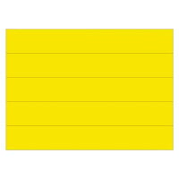 MasterVision BVCFM2503 7/8 inch x 6 inch Yellow Magnetic Dry Erase Tape Strip - 25/Pack