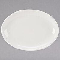 Homer Laughlin by Steelite International HL31300 Empire 11 1/2" Ivory (American White) Coupe Oval China Platter - 12/Case