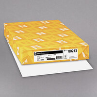 Neenah 80213 Exact 11 inch x 17 inch White 67# Vellum Paper Cover Stock - 250 Sheets