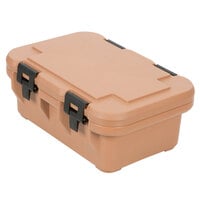 Cambro UPCS160157 Camcarrier S-Series® Coffee Beige Top Loading 6" Deep Insulated Food Pan Carrier