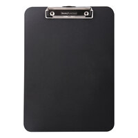 Mobile Ops 61624 1/2 inch Capacity 8 1/2 inch x 11 inch Black Recycled Plastic Clipboard