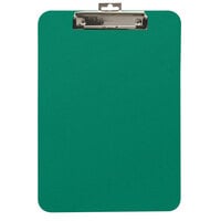 Mobile Ops 61626 1/4 inch Capacity 8 1/2 inch x 11 inch Green Recycled Plastic Clipboard