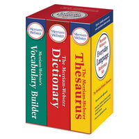 Merriam-Webster 3328 Paperback Everyday Language English Reference Set with Dictionary / Thesaurus / Vocabulary Builder