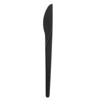 Eco-Products EP-S011BLK Plantware 6 inch Black Compostable Plastic Knife - 1000/Case