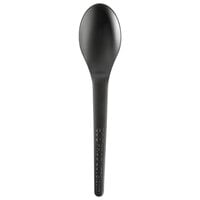 Eco-Products EP-S013BLK Plantware 6" Black Compostable Plastic Spoon - 1000/Case