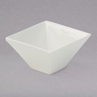American Metalcraft SQB55 Prestige 12 oz. White Porcelain Square Bowl
