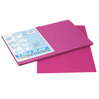 Pacon 103032 Tru-Ray 12 inch x 18 inch Magenta Smooth Finish 76# Construction Paper - 50 Sheets