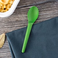 Eco-Products EP-S013 Plantware 6 inch Green Compostable Plastic Spoon - 1000/Case