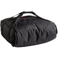 Cambro GBP216110 Customizable Insulated Black Pizza Delivery GoBag™ - Holds up to (2) 16 inch or (3) 14 inch Pizza Boxes