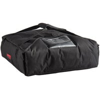 Cambro GBP220110 Customizable Insulated Black Pizza Delivery GoBag™ - Holds up to (2) 20 inch or (3) 18 inch Pizza Boxes