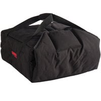 Cambro GBPP216110 Customizable Insulated Black Premium Pizza Delivery GoBag™ - Holds up to (2) 16 inch or (3) 14 inch Pizza Boxes