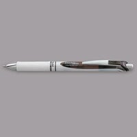 Pentel BL77PWA EnerGel RTX Black Ink with White / Black Barrel 0.7mm Medium Point Retractable Pen