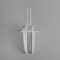Choice 12 oz. Clear Plastic Utility Scoop and Small Wall Mount Holder
