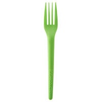 Eco-Products EP-S017G Plantware 7" Green Compostable Plastic Fork - 1000/Case