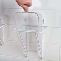 Choice 64 oz. Clear Plastic Utility Scoop and Large Wall Mount Holder