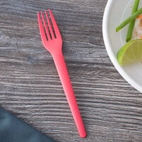 Eco-Products EP-S017C Plantware 7 inch Coral Compostable Plastic Fork - 1000/Case