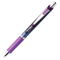 Pentel BLN77V EnerGel RTX Violet Ink with Gray Barrel Needle Point 0.7mm Retractable Liquid Gel Pen