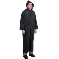 Black 2 Piece Rain Coat 60 inch - Large