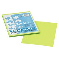 Pacon 103423 Tru-Ray 9 inch x 12 inch Brilliant Lime Pack of 76# Construction Paper - 50 Sheets